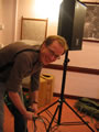 Mark Fawcett in rehearsal